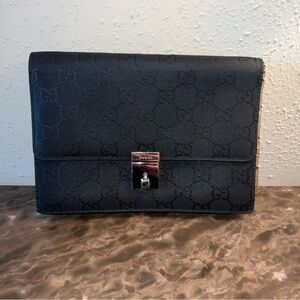 Gucci GG Security Locking Handbag with Retractable Strap